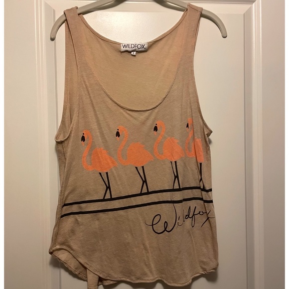 Wildfox Flamingo Tank Top - Picture 1 of 1